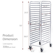 ReunionG 20 Tiers / Silver / 400.0 pounds Bakery Racks