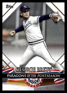 2022 Topps Update Series 3 Baseball Paragons of the Postseason #PP-6 George Brett Kansas City Royals Official MLB Trading Card (Stock Photo, Near Mint to Mint Condition)