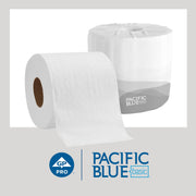 Pacific Blue Basic 2-Ply Embossed Toilet Paper by Georgia-Pacific – 80 Count (Pack of 1), Paper, White, Pack of 80, Model 4005262