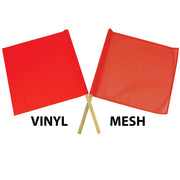 National Marker SAF-T-Flag - Red/Orange by NMC – 18 inches x 18 inches with a 30-inch handle, Plastic, Red/Orange, Model STF1