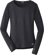 OGIO Women's Long Sleeve Pulse Crew | Moisture Wicking Shirt for Women, Athletic Gym Top
