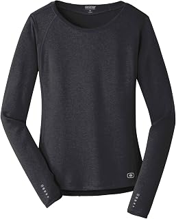 OGIO Women's Long Sleeve Pulse Crew | Moisture Wicking Shirt for Women, Athletic Gym Top