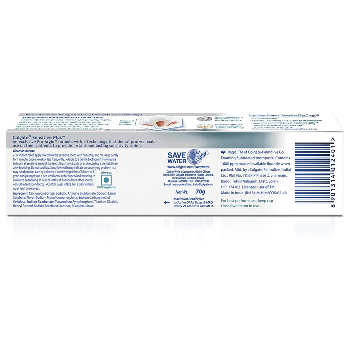 Sensitive Plus 70g Toothpaste (140g by Colgate – 4.9 Ounce (Pack of 1), Pack of 2, Model 61022556