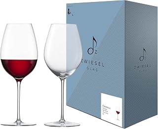 Zwiesel Glas ZWIESEL 122191 Enoteca Wine Glass, 19.7 fl oz (553 ml), Chianti Handmade (Old Model Number: 109582), Clear