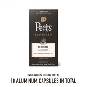 Peet's Coffee Nerissimo (Intensity 11) / 10 Count (Pack of 1) / Nerissimo Single-Serve Capsules & Pods