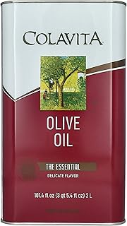 COLAVITA Light and Buttery Olive Oil in Tin, 101.4 Fl Oz