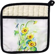Betsy Drake PT1049 Sunflower & Bird Pot Holder