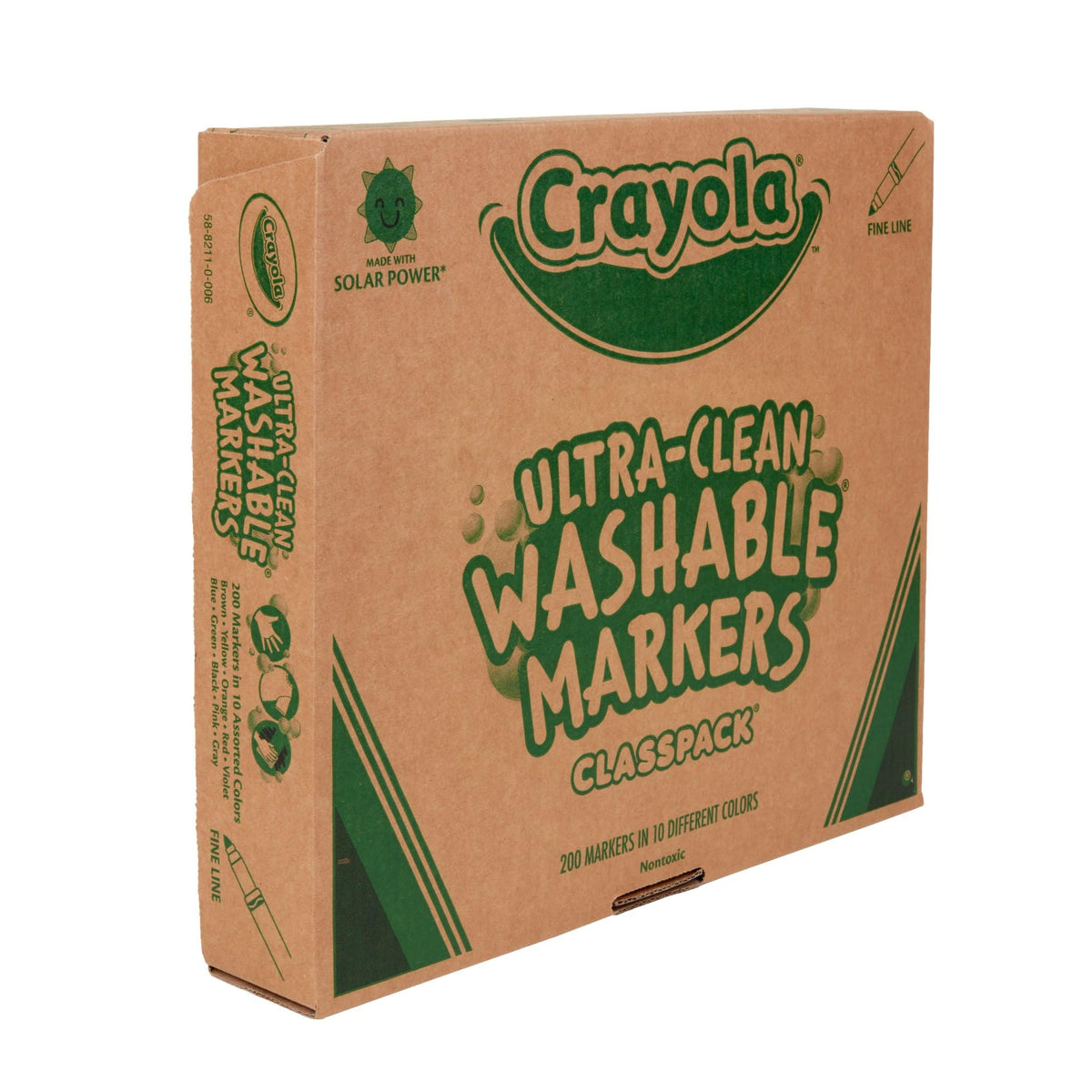 BIN588211 Washable Classpack Markers by Crayola – 1 Count (Pack of 1), Classpack, CLEAR, Model FBA_CYO588211 588211