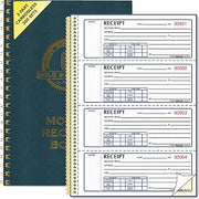 Rediform Receipt Book,Carbonless,2-Part,4 /Page,2-3/4"x7",300/BK (8L810)