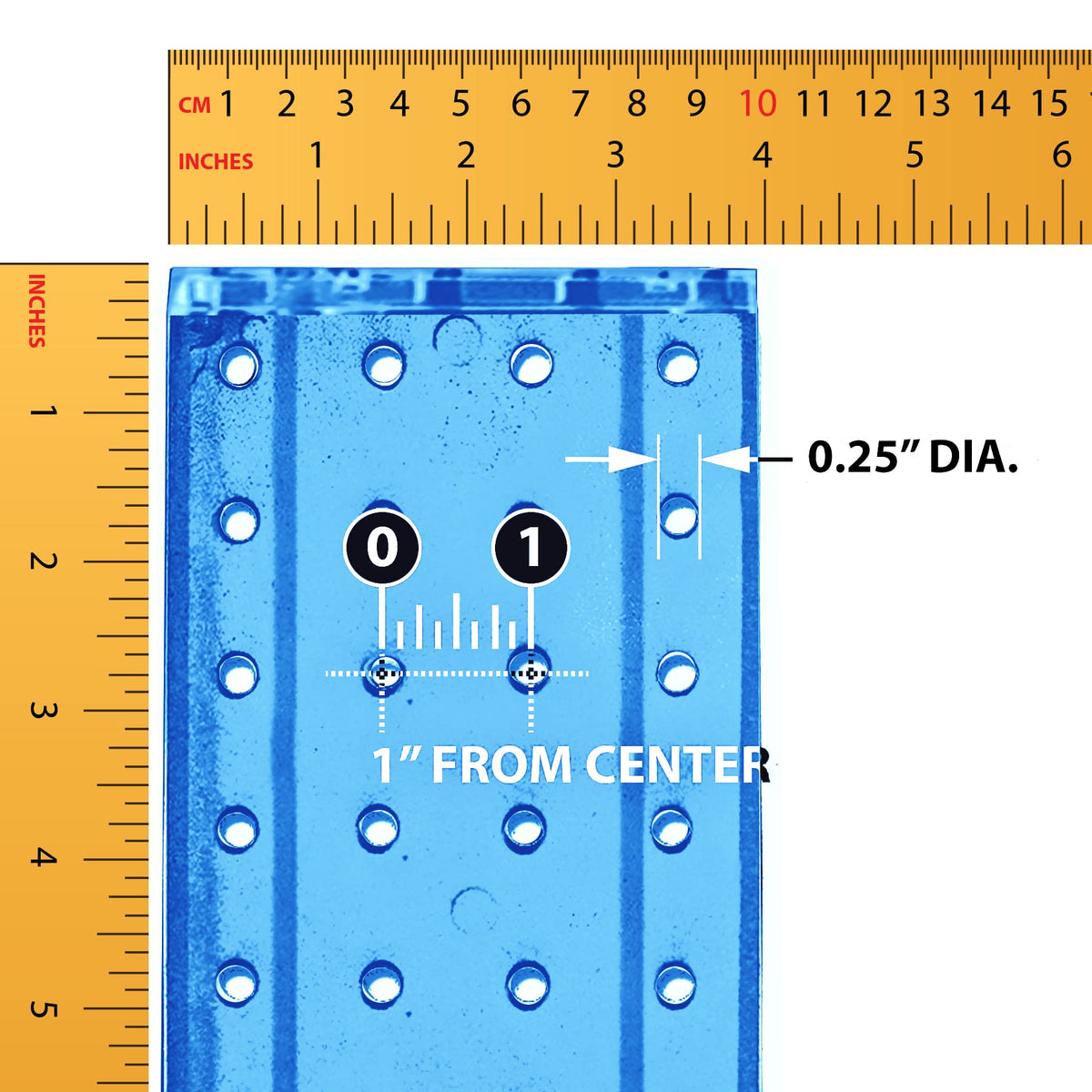 Azar Displays 9 inches x 4 inches x 13 inches / Blue / Pegboard only Panels & Units