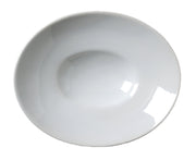 Signature Rimmed Oval Bowl (4 oz. in Well) by Vertex China – Porcelain, Porcelain White, Pack of 24, Model ARG-OB26