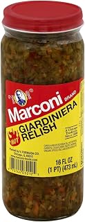 Marconi Giardiniera Relish Hot, mango , 16 Fl oz