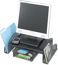 3603BL Wood Desk Riser by Safco – Monitor Stand, Metal, Black, Model 2159BL