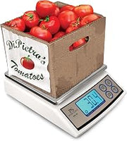 Penn Scale PS-50 Digital Kitchen Portion Scale - 50lb Digital Kitchen Scale with 0.1lb Readability, Removable Platter & LCD Display - KG, Lb, & Oz Unit Conversion (AC & Battery Powered)