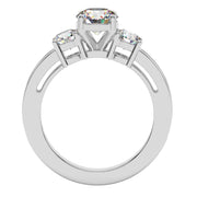 Platinum 1.8 CTW Round Cut Channel Set 3 Three Stone Diamond Engagement Ring by Houston Diamond District – Model F#41 PLT S#9.5 RI5446W-6.96