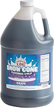 Carnival King Grape Snow Cone Syrup 1 Gallon - Delicious Shaved Ice Flavoring for Slushies, Machines & Parties