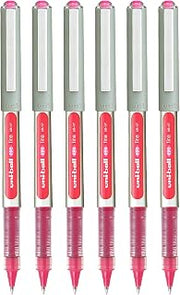 Uni-Ball Eye UB157 Roller Pen (Pink Ink, Pack of 6)