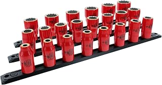 Wiha 31793 22 Piece Insulated Socket Set 1/2" Drive - Metric