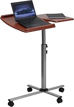 Flash Furniture Adjustable Computer Table, Cherry