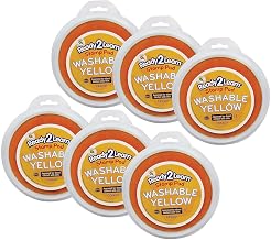 Center Enterprises Ready 2 Learn Jumbo Washable Stamp Pad, Yellow, Pack of 6 (CE-6601-6)