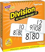 Trend Enterprises: Division All Facts Through 12 Skill Drill Flash Cards, Exciting Way for Everyone to Learn, Great for Skill Building and Test Prep, 156 Cards Included, Ages 9 and Up