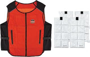 Ergodyne Chill-Its 6260 Lightweight Phase Change Cooling Vest with Rechargeable Packs