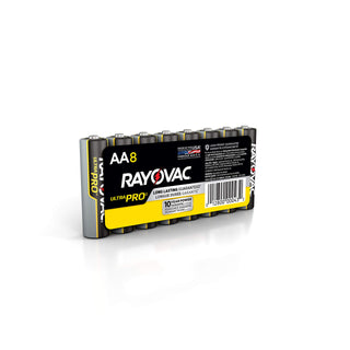 Ultra Pro Alkaline AA Batteries by Rayovac – 8 Count, Model 620-AL-AA