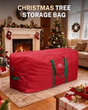 MaidMAX Artificial Tree Storage Bag, Holds 9 Foot Trees, Red