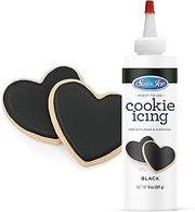 Satin Ice Black Cookie Icing - 8oz - Bottle