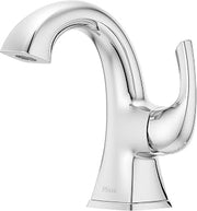 Pfister Bronson Bathroom Sink Faucet, Single Control, 1-Handle, Single Hole, Polished Chrome Finish, LG42BS0C