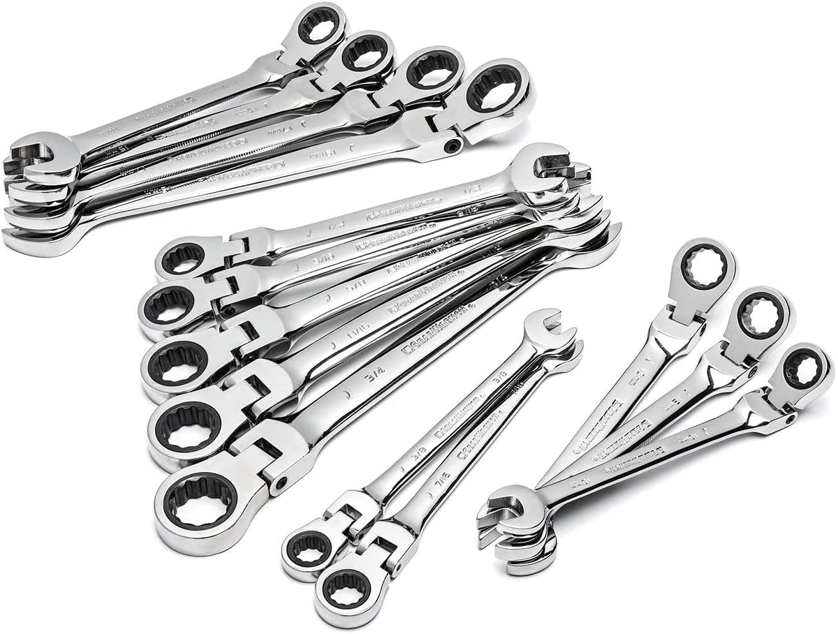 GEARWRENCH 8 Pc / With Wrench Rack / SAE Combination Wrenches