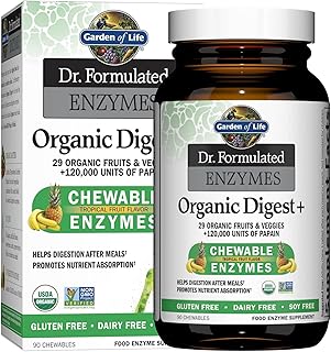 Garden of Life Dr. Formulated Digest+ Enzymes with Papain & Bromelain, 90ct