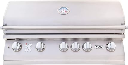 Lion L90000 40-Inch Built-in Natural Gas Grill with Rear Infrared Burner