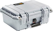 Pelican 1400 Case With Foam (Silver)