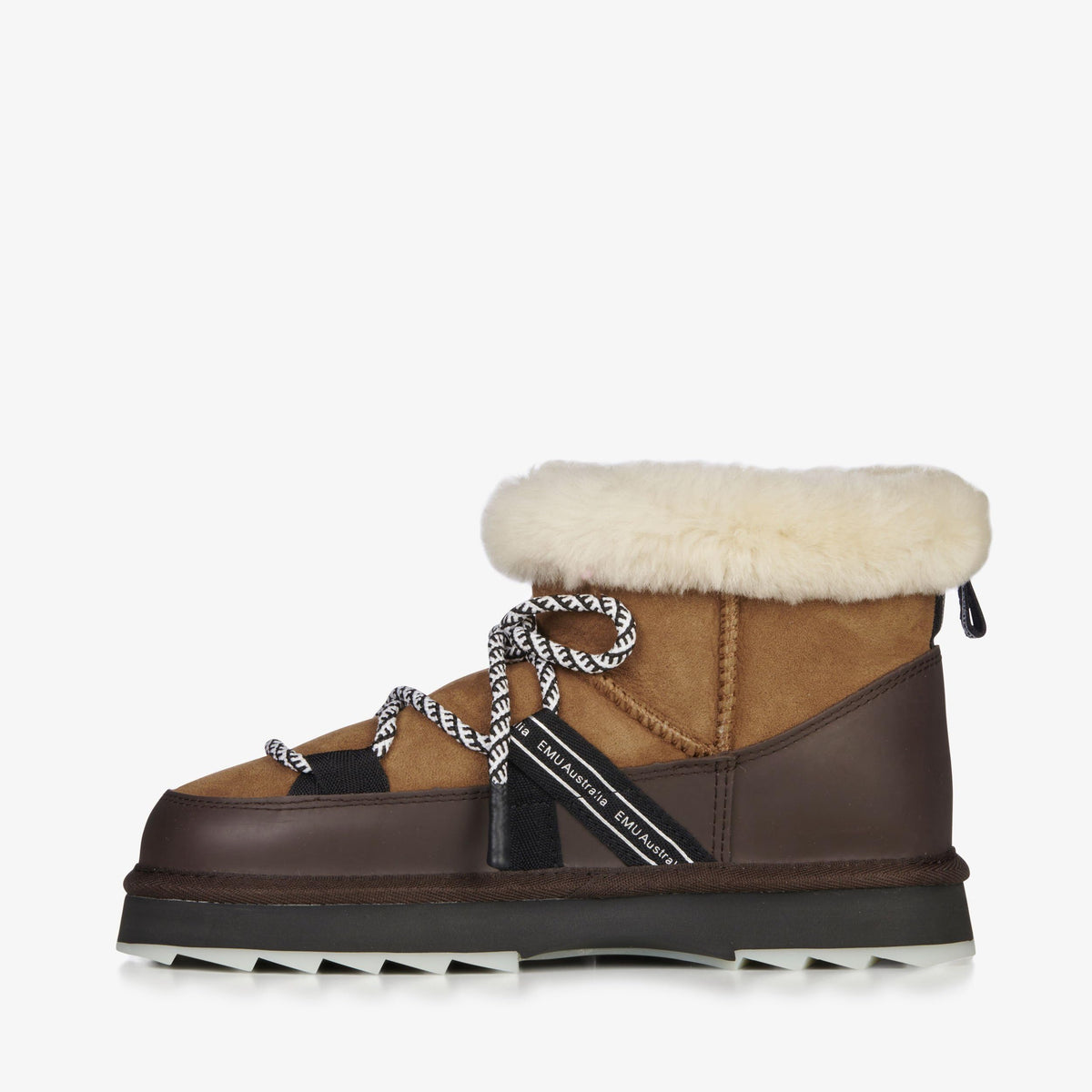 Australia - Blurred Micro Womens Boot by EMU – 10, Sheepskin, Chestnut, Model 195283096533