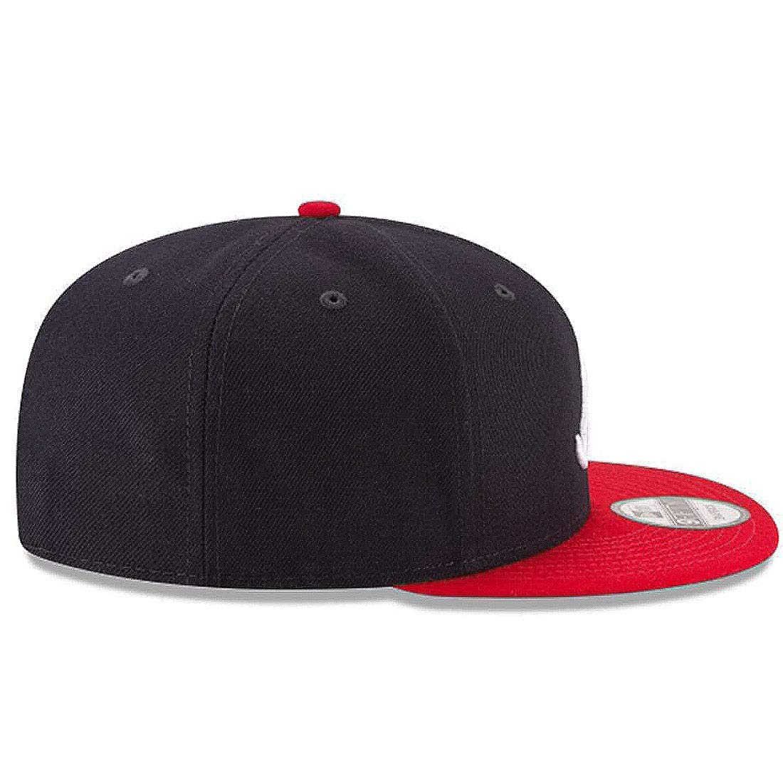 9Fifty MLB Atlanta Braves Basic Navy/Red Snapback Hat One Size by New Era – Polyester, Navy, Model 11591082