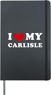 I Love My Carlisle, I Heart My Carlisle Hardcover Journal, Black