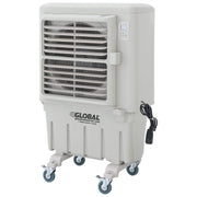 20" Evaporative Cooler Fan by Global Industrial – 18"L x 33"W x 55"H, Abs Plastic, White, Model 600580