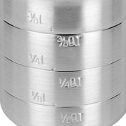 Measure Cup.5 Quart by Thunder Group – .5 Quart, 0.5 quarts, Aluminum, Silver, Model ALKAM005