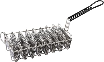 Winco Taco Basket, Holds 8 Shells | Dishwasher safe, Holds 8 shells, Nickel-plated for durability, Efficient taco prep, Stable structure, Great for Appetizers