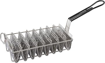 Winco Taco Basket, Holds 8 Shells | Dishwasher safe, Holds 8 shells, Nickel-plated for durability, Efficient taco prep, Stable structure, Great for Appetizers