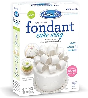 Satin Ice Fondant for Cake Decorating, White (24 Ounce)