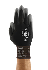 HyFlex 11600 Black Polyurethane Coated Safety Work Glove Vend Pack Size 5 144 Pairs by Ansell – 5, Nitrile, Black, Pack of 144, Model 11600-5-VEND