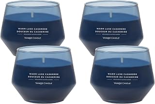 Yankee Candle Studio Medium Candle, Warm Luxe Cashmere, 10 oz, 4-Pack