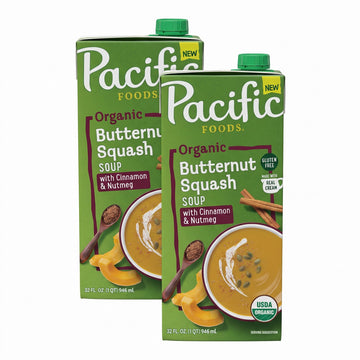 Organic Butternut Squash Soup With Cinnamon and Nutmeg by Pacific Foods – 32 Fl Oz (Pack of 2), Pack of 2, Model 0052603292146