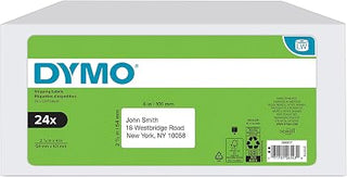 DYMO Authentic LabelWriter Standard Shipping Labels for LabelWriter Label Printers, White, 2-1/8'' x 4'' (30323), 24 Rolls of 220