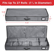 Holdn’ Storage Wrapping Paper Organizer Bag, Holds 40 Inch Rolls, Gray