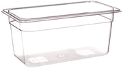 1/3 Size Pan by Winco – 6 inches, Polycarbonate, Clear, Model SP7306