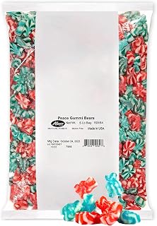 Albanese World's Best Gummies, Peace Gummi Bears, 5lbs of Candy