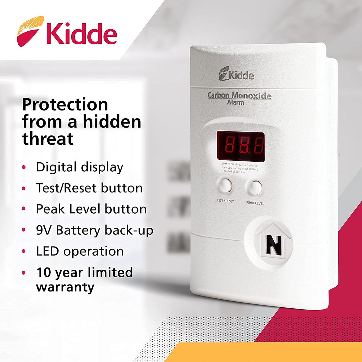 Kidde 6 Pack / White / Pack of 6 Combination Smoke & Carbon Monoxide Detectors